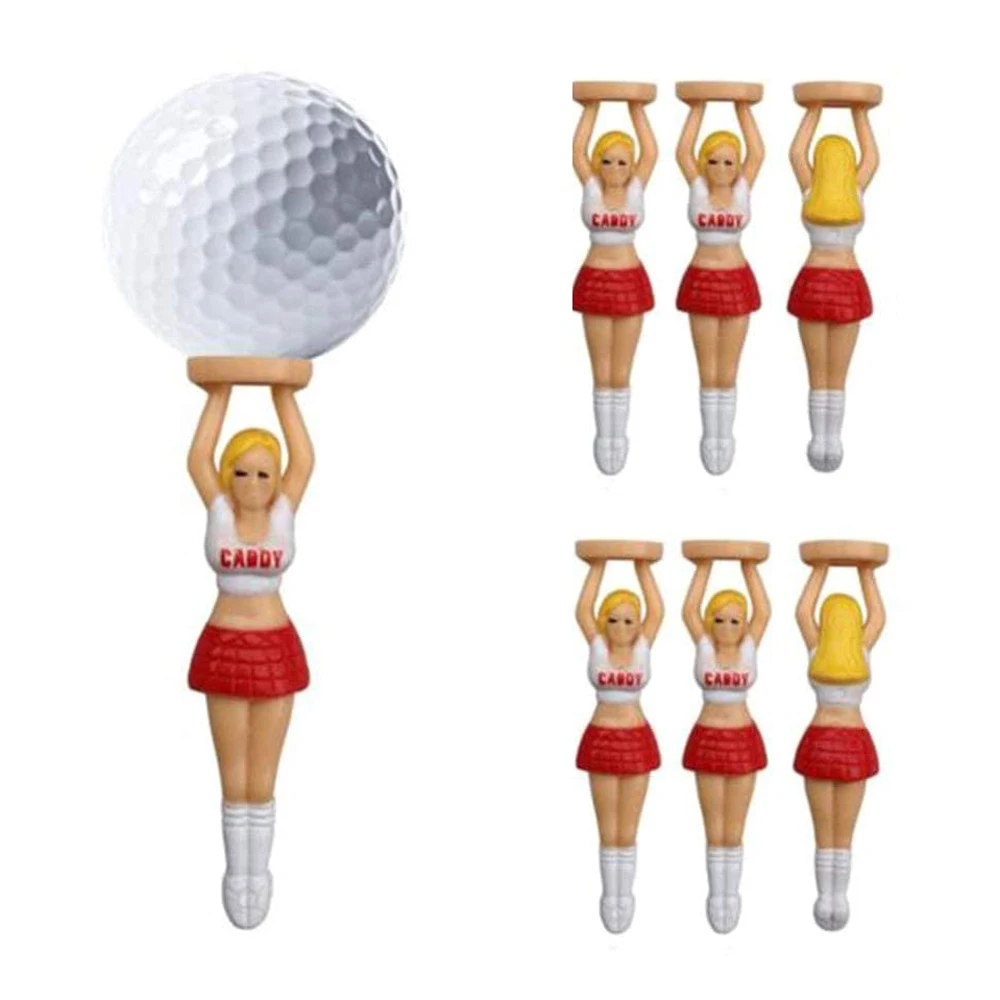 Soporte para pelotas con figura de dama – Accesorio golf - imagen 4