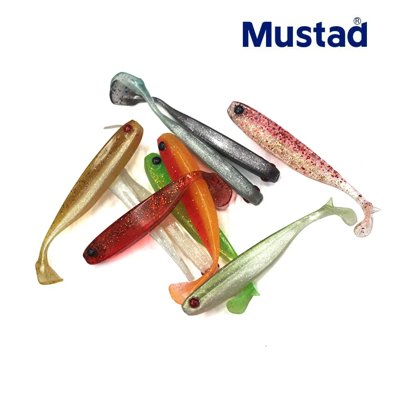 Mustad Z-TAIL MINNOW Mezashi señuelo suave cebo 2 pulgadas/3 pulgadas/3,5 pulgadas 1,3g/3,4g/5,6g 6 uds perca M cebo de pesca al aire libre - imagen 3