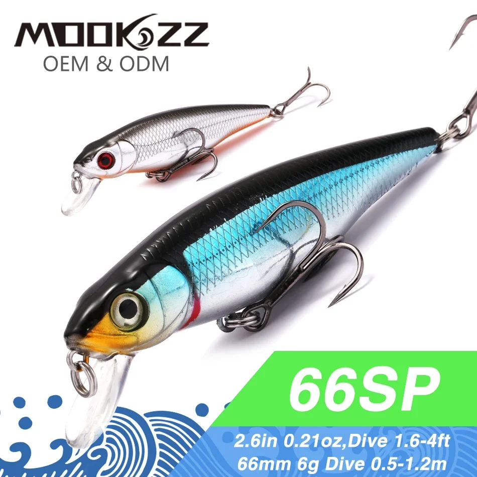 MOOKZZ-señuelo duro de pesca, cebo Artificial, 66MM, 6G, gran oferta, 2023