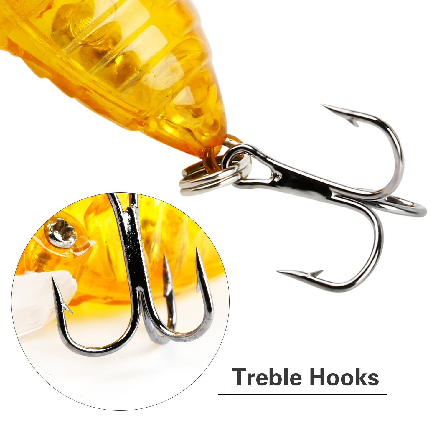 Sougayilang Señuelo Wobbler Ojos Realistas – Anzuelos Triples - imagen 5