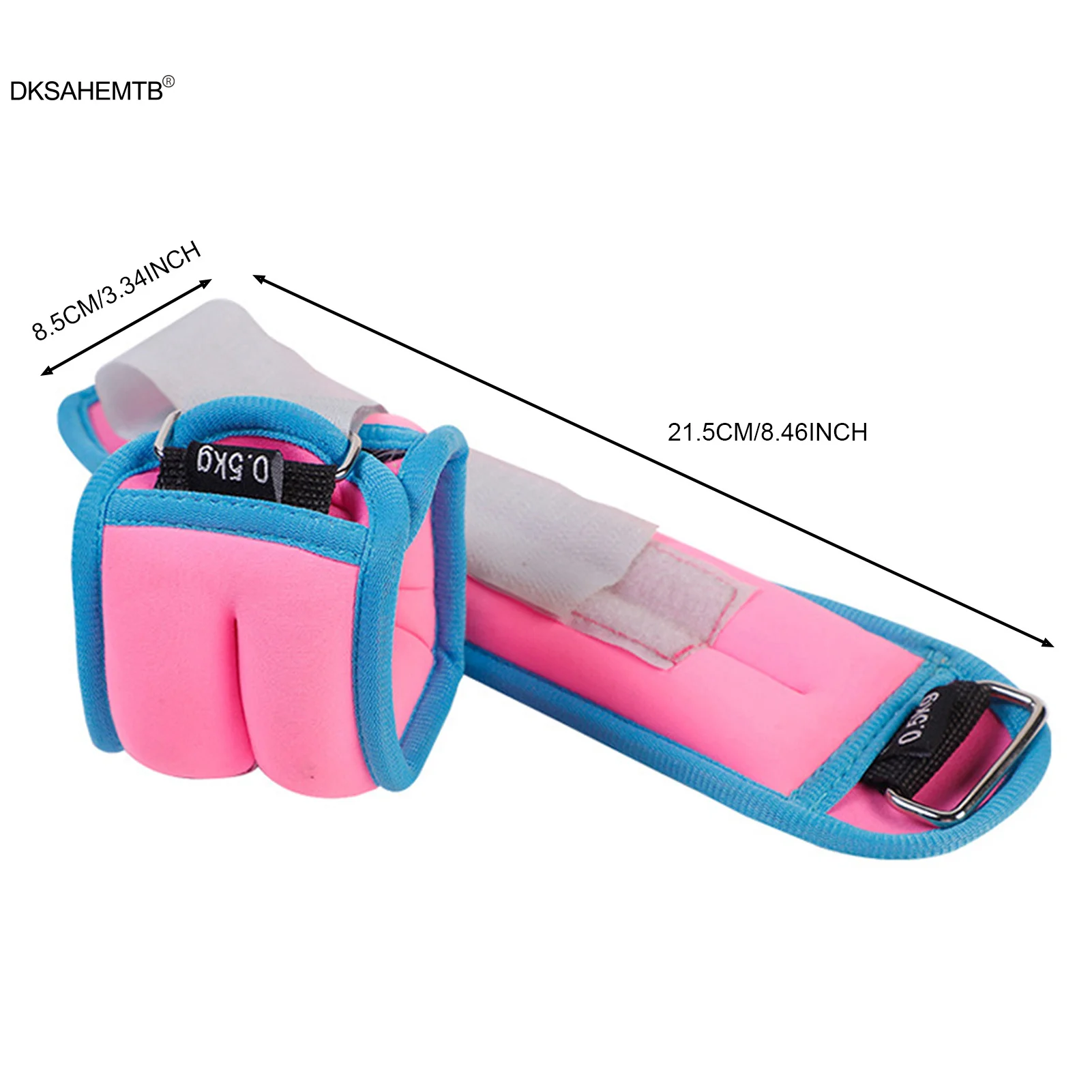 Pesas ajustables para tobillo y muñeca, bolsa de arena, correas de hierro Unisex para Fitness, correr al aire libre, entrenamiento de potencia para piernas, 500g - imagen 4