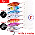 C-7pcs 2 hooks