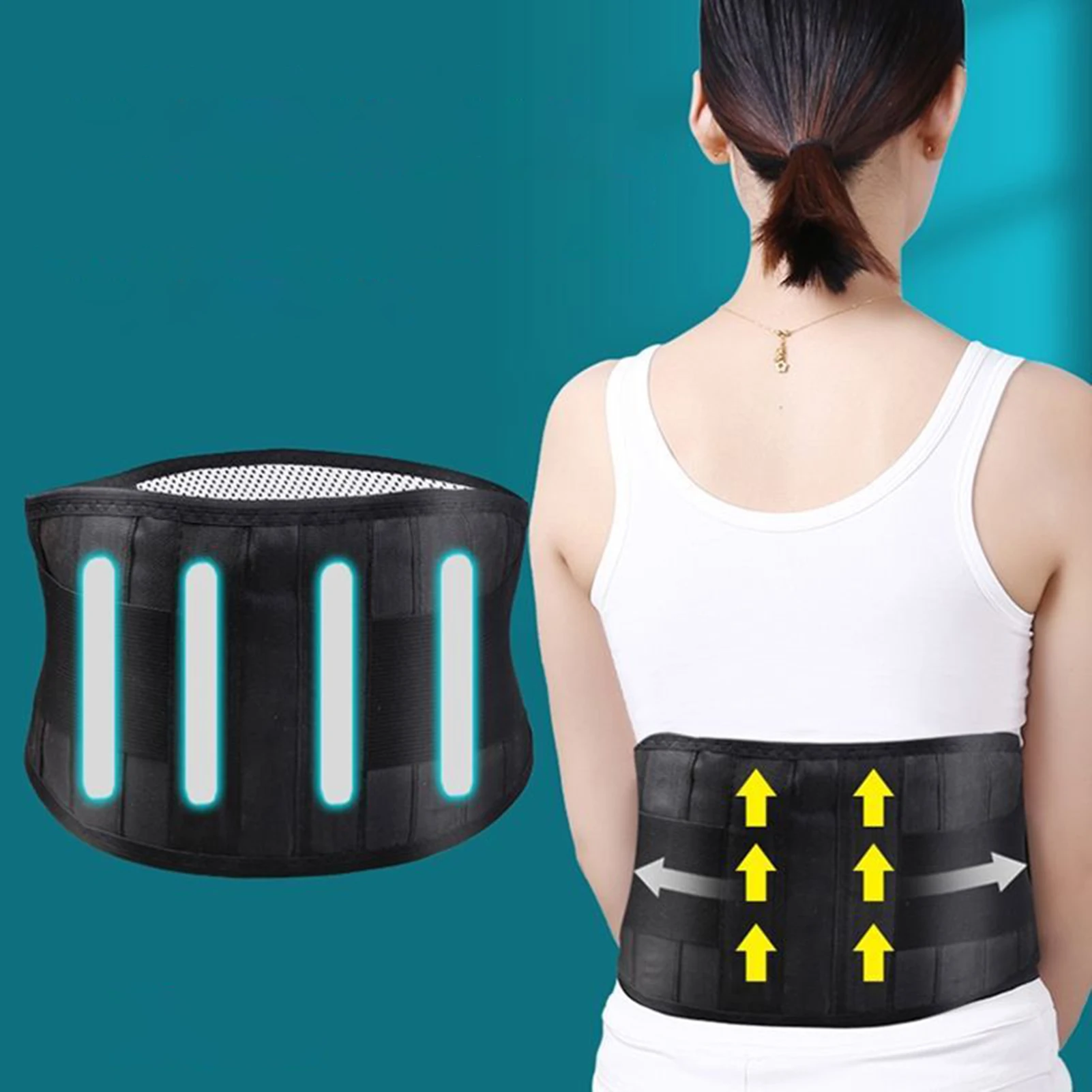 Soporte Universal de cintura deportiva, aislamiento de presión, soporte Lumbar para hombres y mujeres, equipos de ejercicio aeróbico para Yoga, Pilates