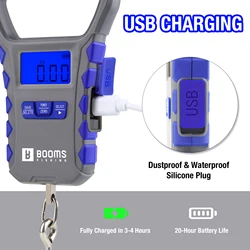 Booms Fishing XW50 Báscula digital pesca LCD recargable portátil