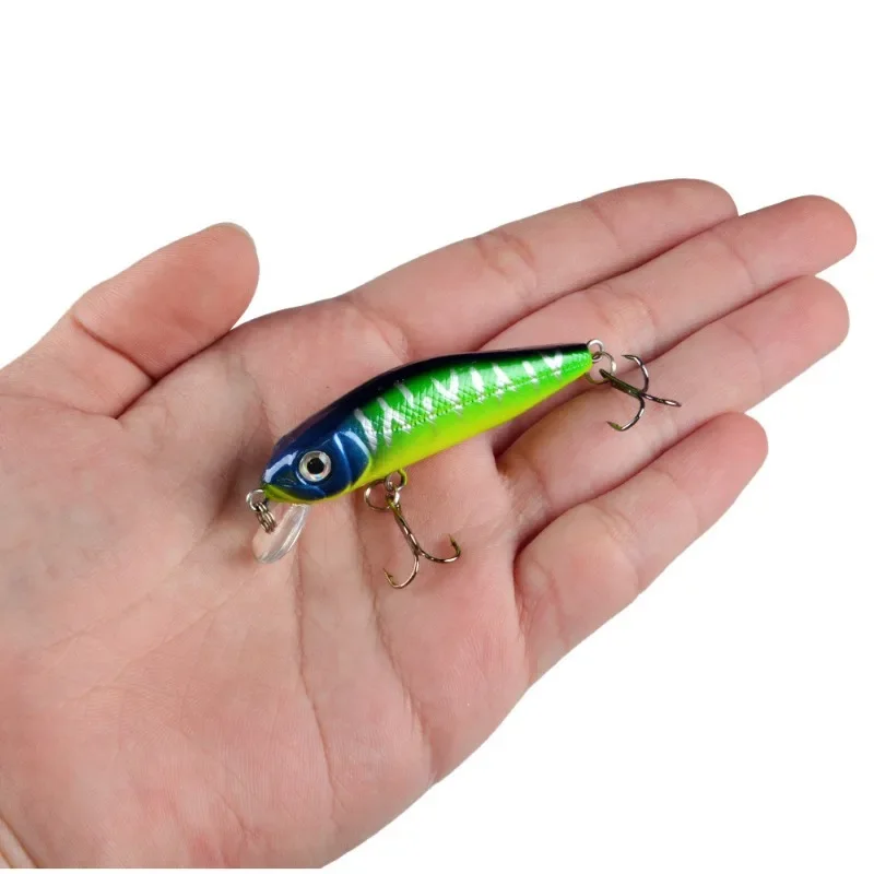 Cebo duro artificial Minnow, Señuelos de Pesca, lubina flotante, curricán, carpa Crankbait, aparejos de pesca, 4,5G, 6cm, 1 pieza - imagen 4