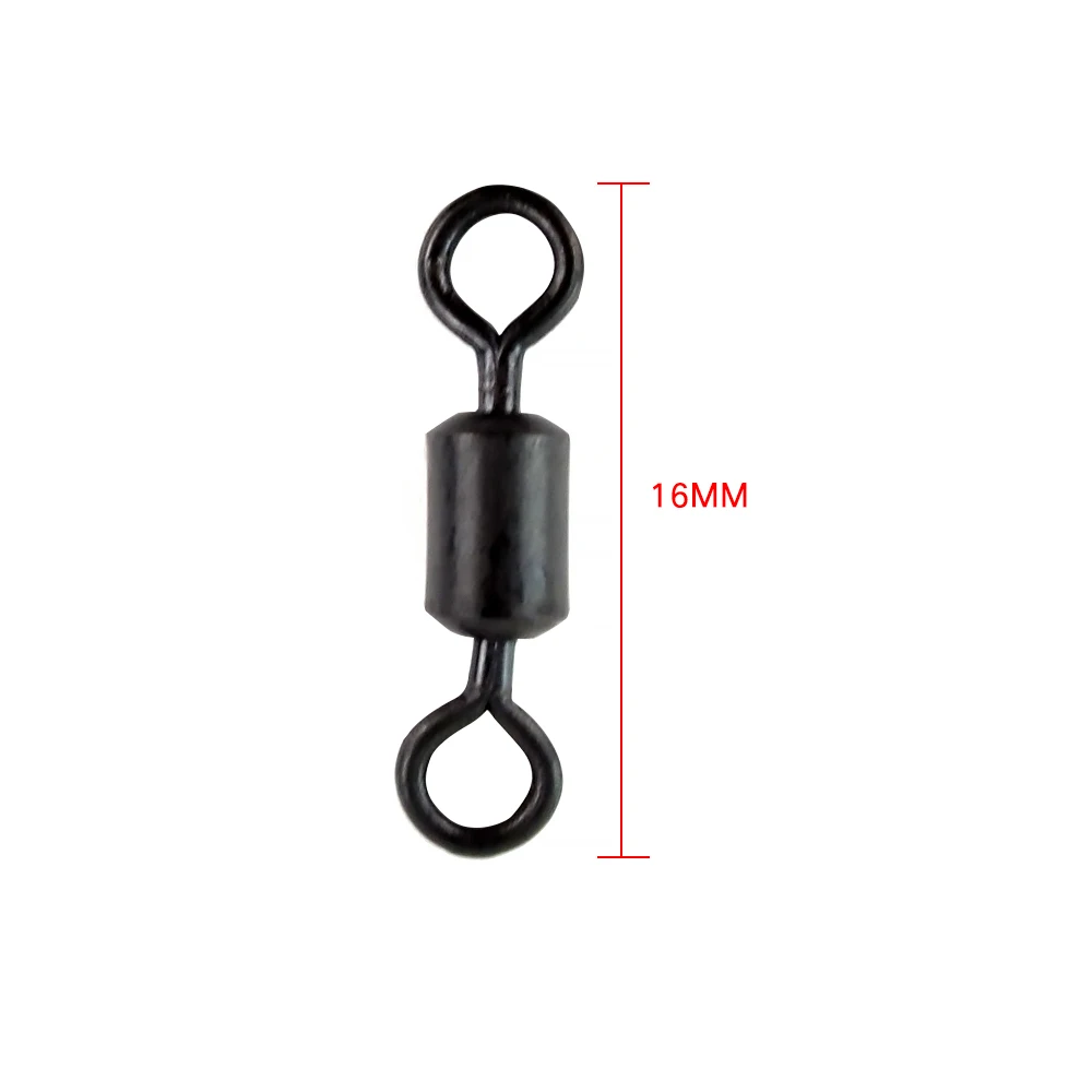 20 piezas giratorios de pesca para pesca de carpa, cuerpo largo, broches giratorios de alta velocidad, aparejos terminales de pesca AE045 - imagen 3