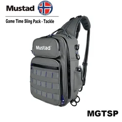 Mustad Game Time Riñonera impermeable con compartimentos para pesca