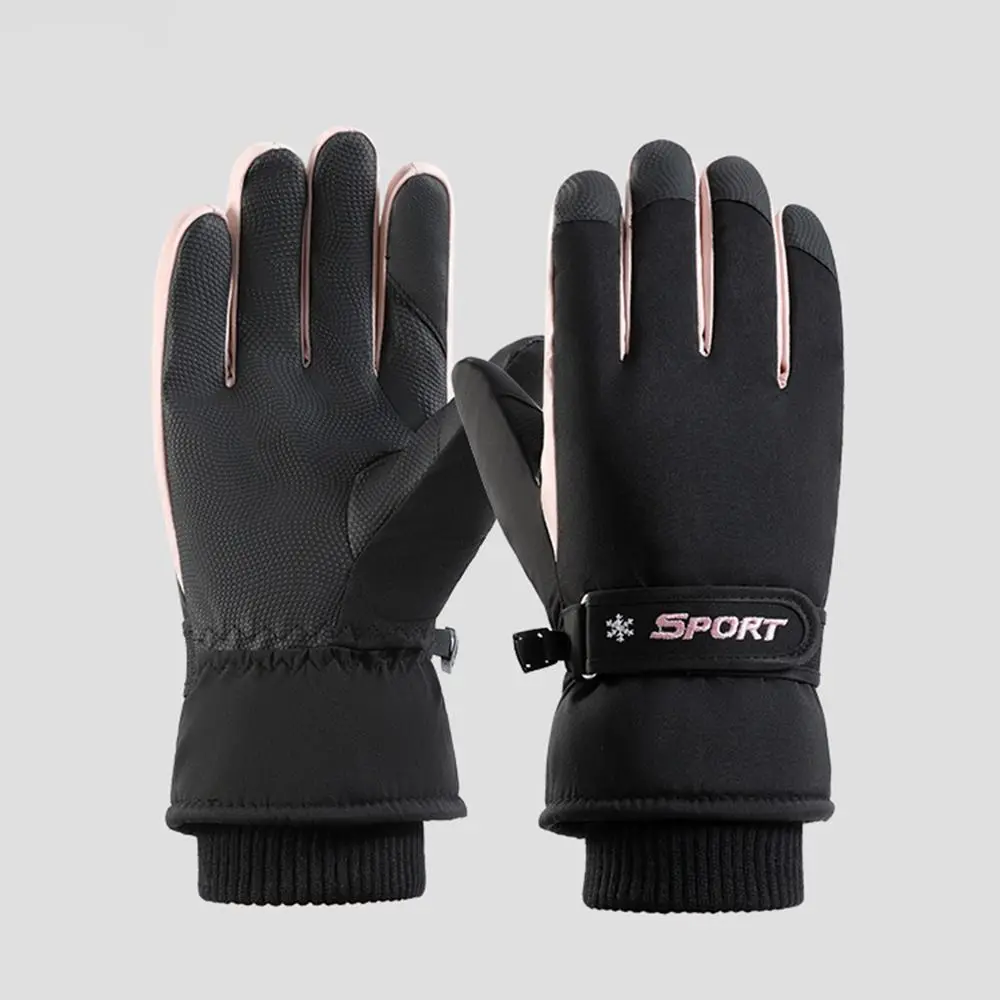 Guantes de esquí ultraligeros para hombre y mujer, manoplas cálidas antideslizantes para Snowboard, guantes gruesos para pantalla táctil de dedo completo, regalo de invierno - imagen 3