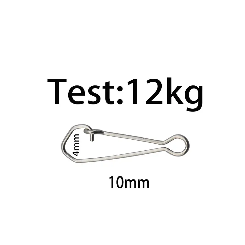100 unids/lote pesca de carpa giratoria Snap Rolling Lock Pin conector de anzuelo de pesca de mar aparejos de enlace de seguridad accesorios de pesca - imagen 3