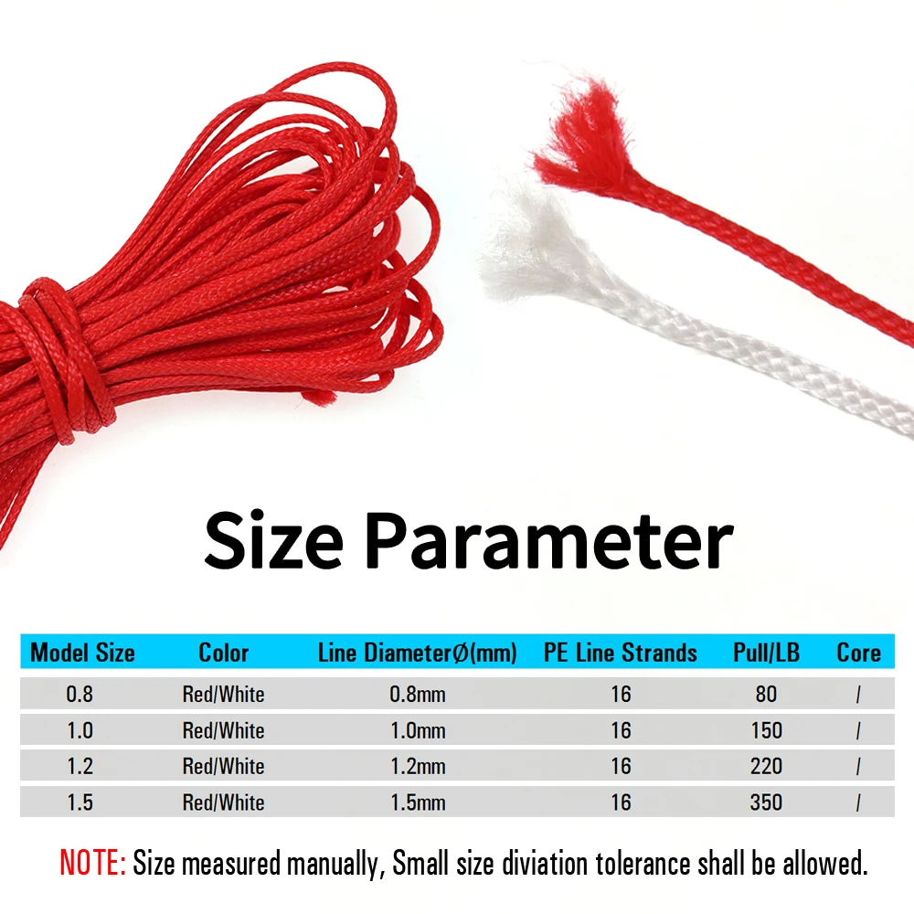 Elllv-sedal trenzado de PE de 5M y 16 hebras, cuerda de asistencia de núcleo hueco fuerte para encuadernación, anzuelo de Jigging, pesca de lanza de agua salada/de buceo - imagen 2