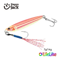 2025 7g 14g Jig lento pesca de lubina para perca cuchara realista impresión 3D láser cebo Artificial plantilla de Metal señuelo de Jigging en alta mar