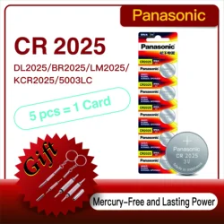 Panasonic CR2025 batería litio – Pila de botón 3V original
