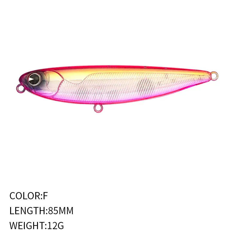 Señuelo de Pesca Artificial, cebo de lápiz Topwater de 85mm y 12g, Stickbait flotante, Walk The Dog, lubina, trucha, Wobblers Isca - imagen 3