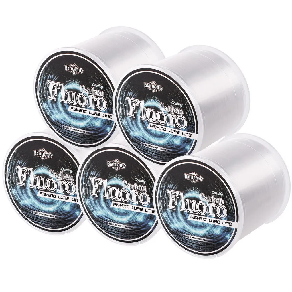 Línea de pesca líder de fluorocarbono 100% de 500m, línea de fibra de carbono fluorescente japonesa, línea de hundimiento de monofilamento de 0,14-0,50mm, pesca en el mar - imagen 5