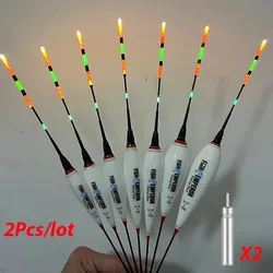 Flotador electrónico LED nocturno de gran flotabilidad para pesca