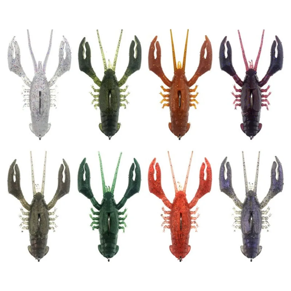 Cebo de langosta biónico de 8cm, cebo blando sumergido de 16g, martillo hueco de varias patas, cebo para pesca de camarones - imagen 2