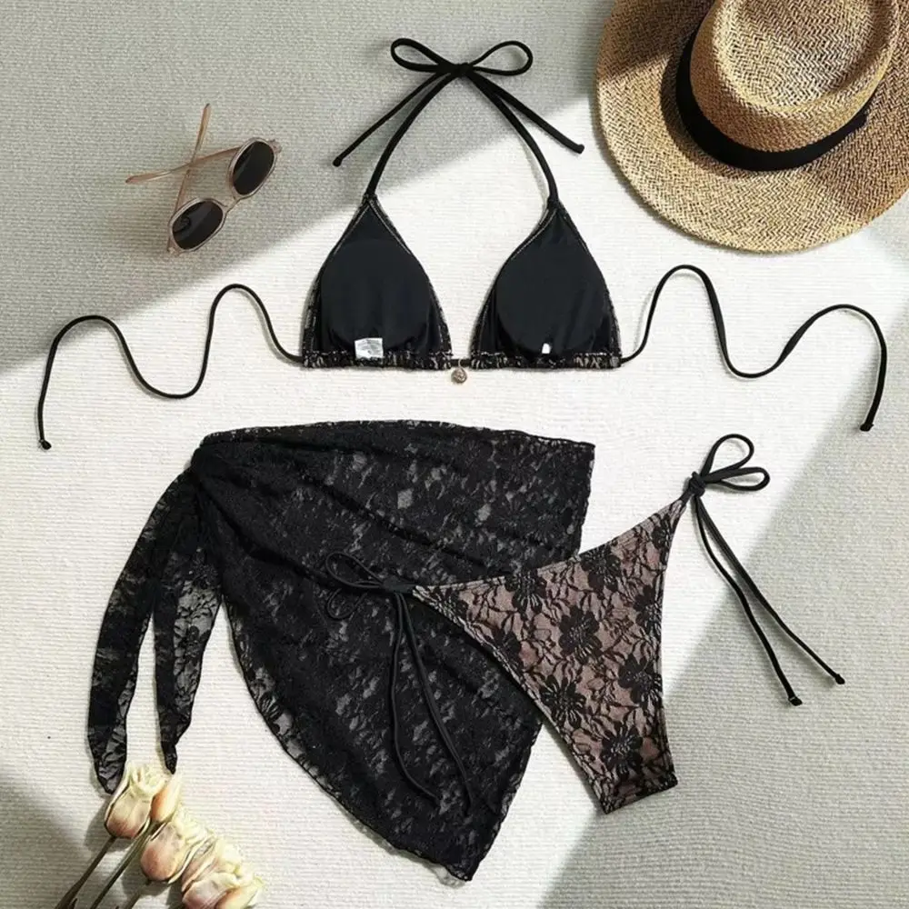 Bikini de encaje de moda para verano – traje de baño informal - imagen 4