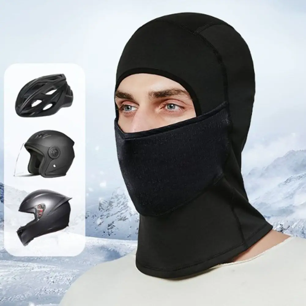 Cubierta facial cálida para ciclismo, pasamontañas para motocicleta a prueba de viento y polvo, protección para los oídos, máscara facial ligera para Moto para hombre - imagen 3