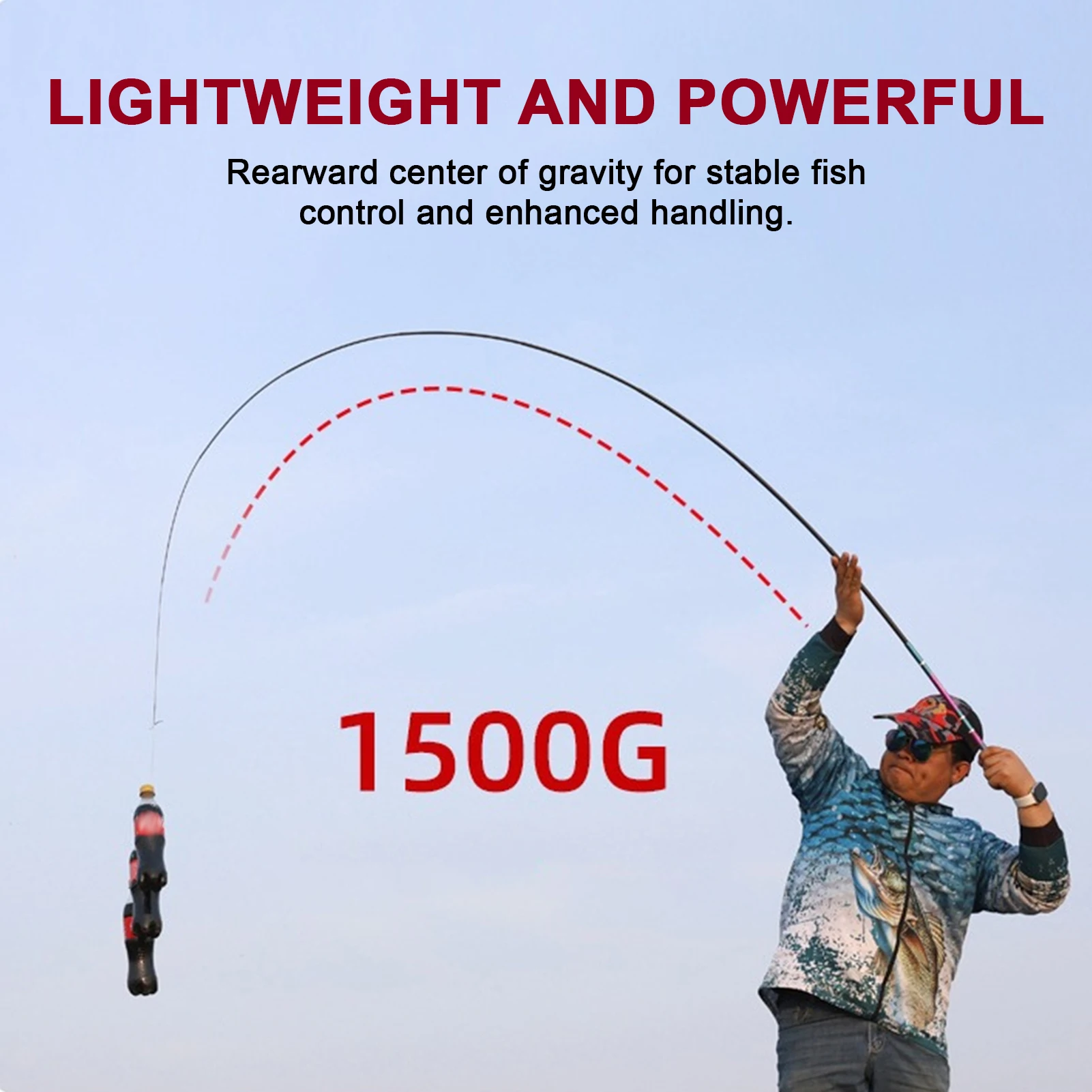 Caña de pescar de 1,7/2,8/3,9 m, caña de mano telescópica portátil, agua dulce, agua salada, caña de pescar ultracorta Universal, engranajes de pesca - imagen 4