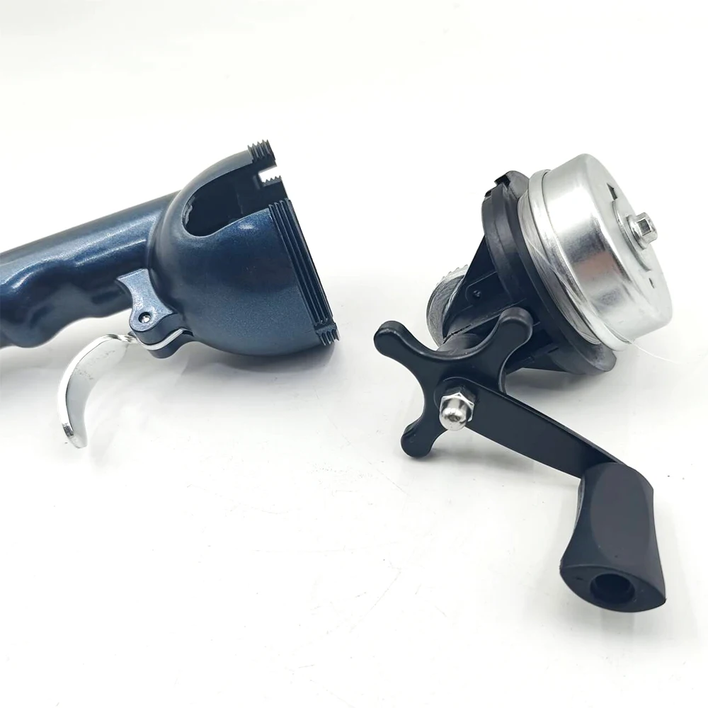 Caña de pescar plegable, carrete incorporado, sedal de Pesca 3,6:1, caña de lanzamiento de bolsillo portátil telescópica, 1,38 m, señuelo, equipo de Pesca - imagen 5