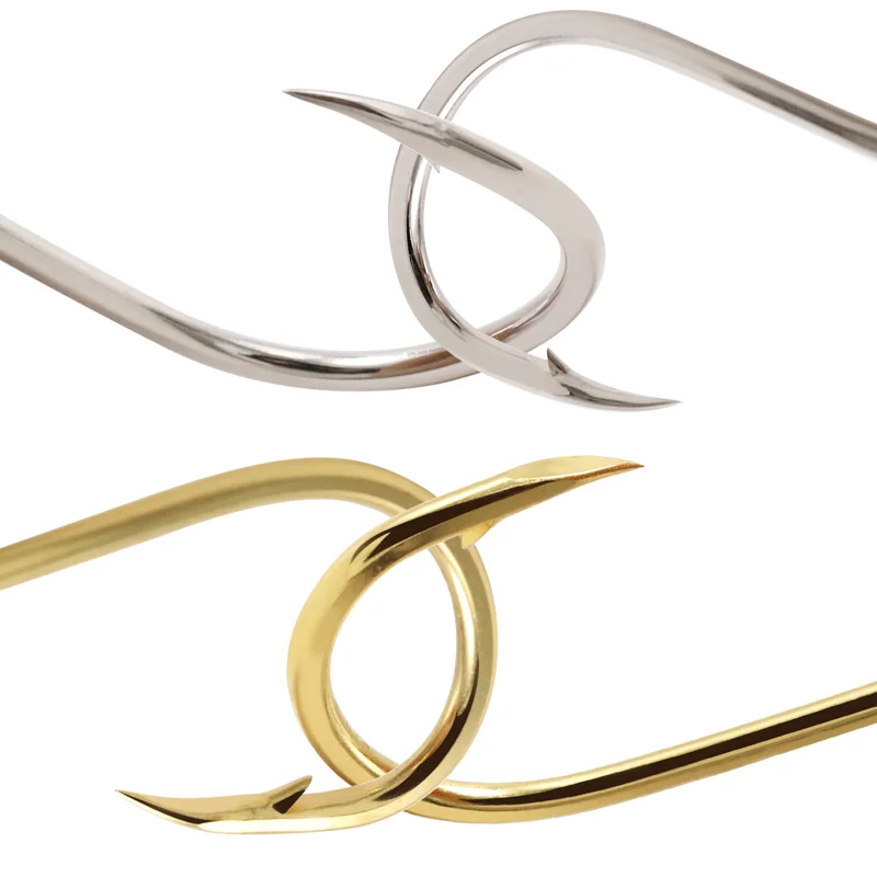 ZYZ-anzuelos de Metal para pesca, anzuelos reflectantes giratorios de 360 °, 2 piezas, emparejados con Fakebait, agua salada, barco, curricán - imagen 4