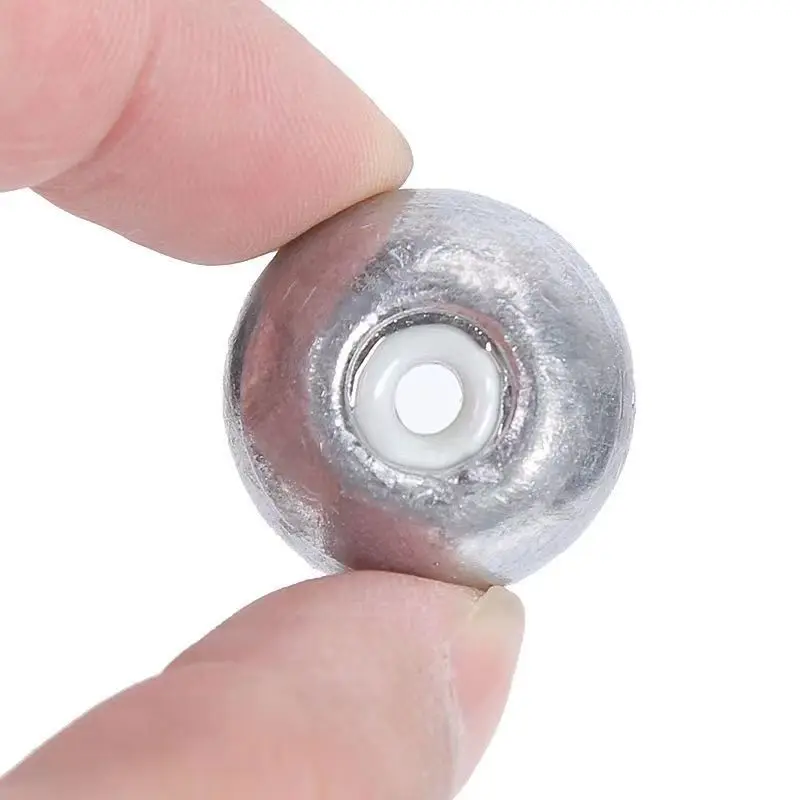 Lead Sinker with Porcelain Ring 20g/25g/30g/40g/50g/60g/70g/80g/100g/120g/150g Hollow Lead Sinker Fishing Tackle Accessories - imagen 4