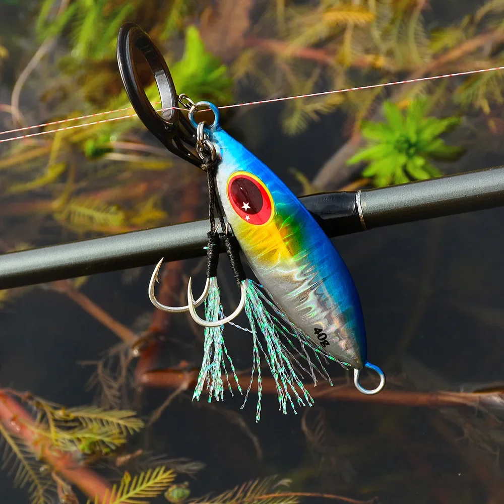 Señuelos de Metal para pesca en agua salada, cebo Artificial de 10G y 4,5 CM, de tiro largo, 6 unids/lote - imagen 5