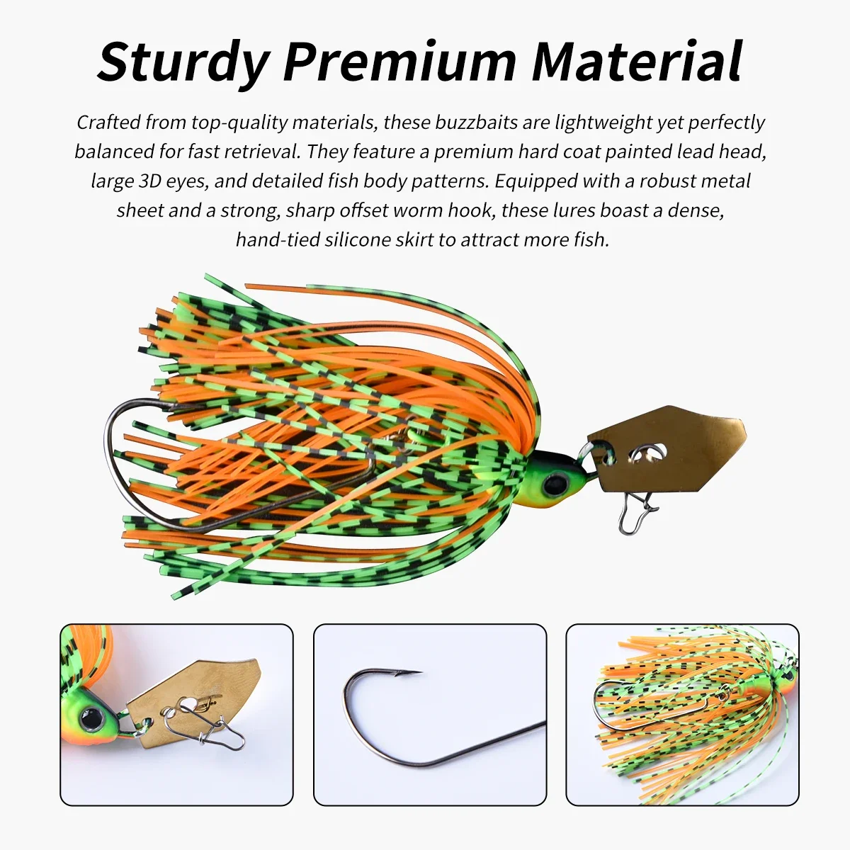 Señuelo de pesca giratorio, cebo Artificial Wobbler Jig, señuelo de bailarina, cuchara giratoria, Lucio para pesca, 7g, 9g, 11g, 13g, 18g, 21g - imagen 3