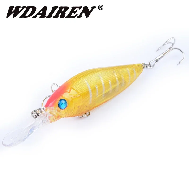 Señuelos de pesca de pececillo de buceo, 11cm, 11,5g, Wobblers de plástico, cebo duro Artificial para con anzuelo, Lucio, carpa, lubina, Crankbait Swimbait, 1 ud. - imagen 5