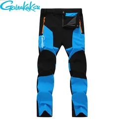 Pantalones de pesca impermeables elásticos transpirable a prueba de viento