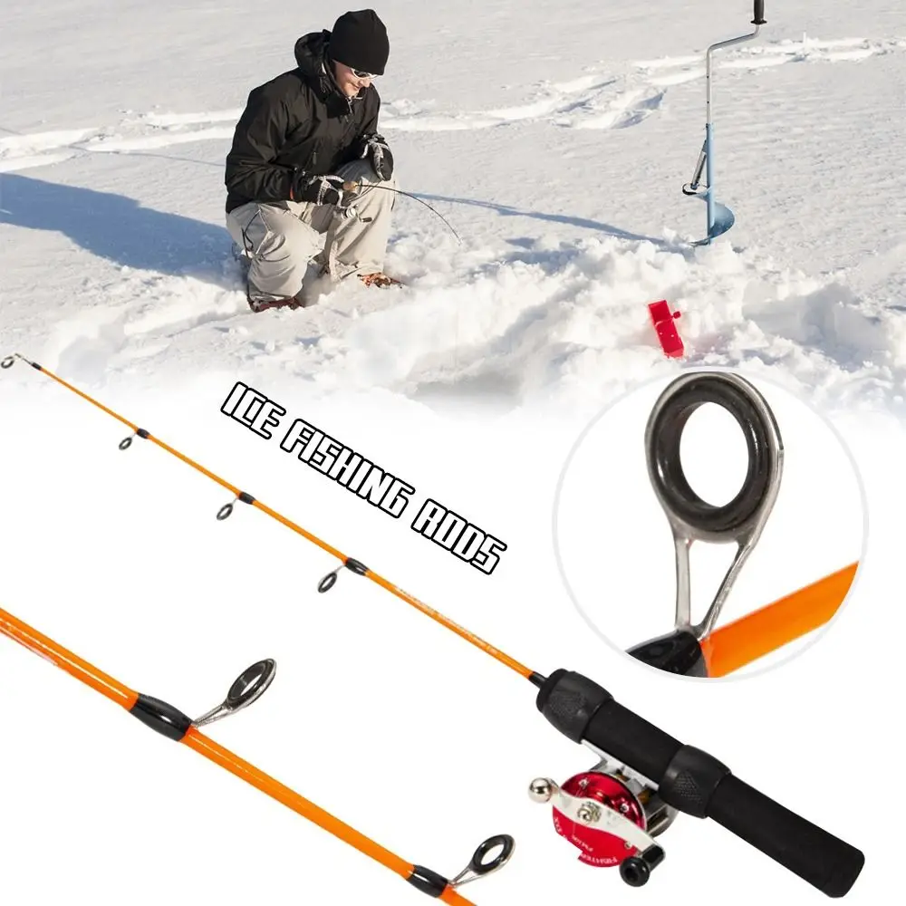Caña de pesca en hielo de carbono retráctil para invierno - imagen 5