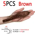 5pcs Brown