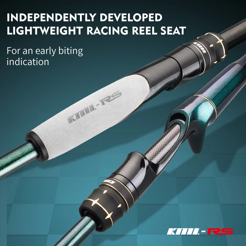 Caña de pescar con señuelo de alto carbono CEMREO, caña de pescar giratoria de fundición, 1,8 m/2,1 m/2,4 m, aparejos de pesca ligeros RS - imagen 3