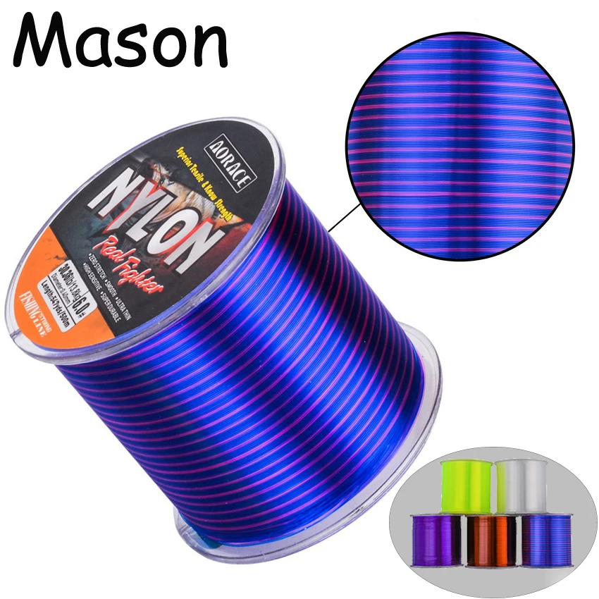 Línea de pesca de nailon de alta calidad, 500m, monofilamento japonés súper fuerte, accesorios de pesca para lubina, carpa y pescado