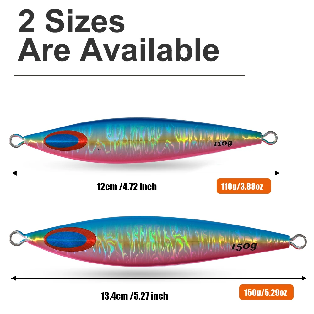 Señuelo Jigging Vertical FK Metal Lento CASTFUN para agua salada - imagen 2