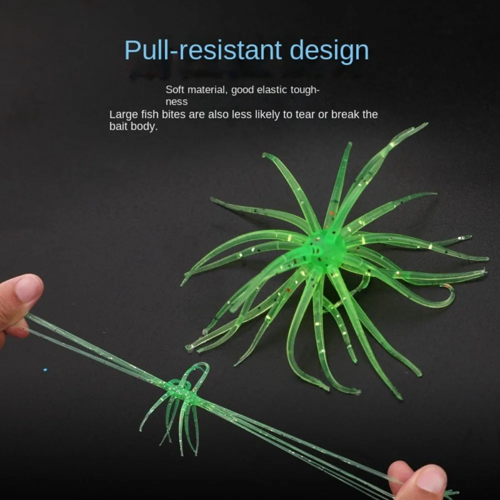2025 señuelo de gusano de silicona TPE para pesca de erizo de mar, señuelo de gusano de silicona, aparejos artificiales, poder de erizo BFS, señuelo de pesca - imagen 3