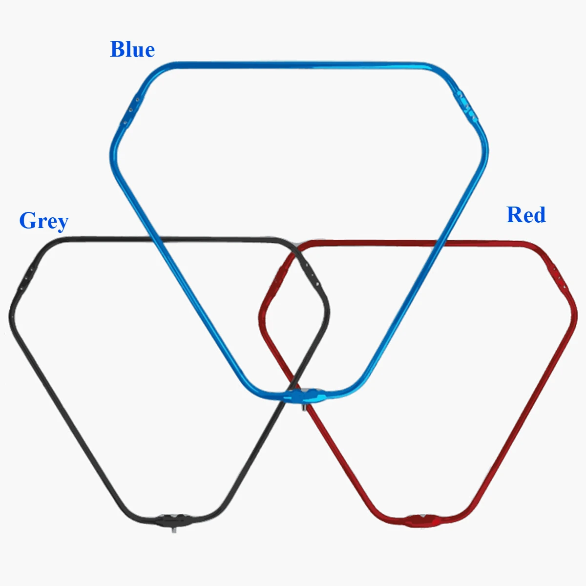 Red de aterrizaje de aleación de aluminio para reemplazar el marco de espesor, alambre triangular, accesorios de red de inmersión plegable, herramienta de pesca de diámetro 40cm-50cm - imagen 4