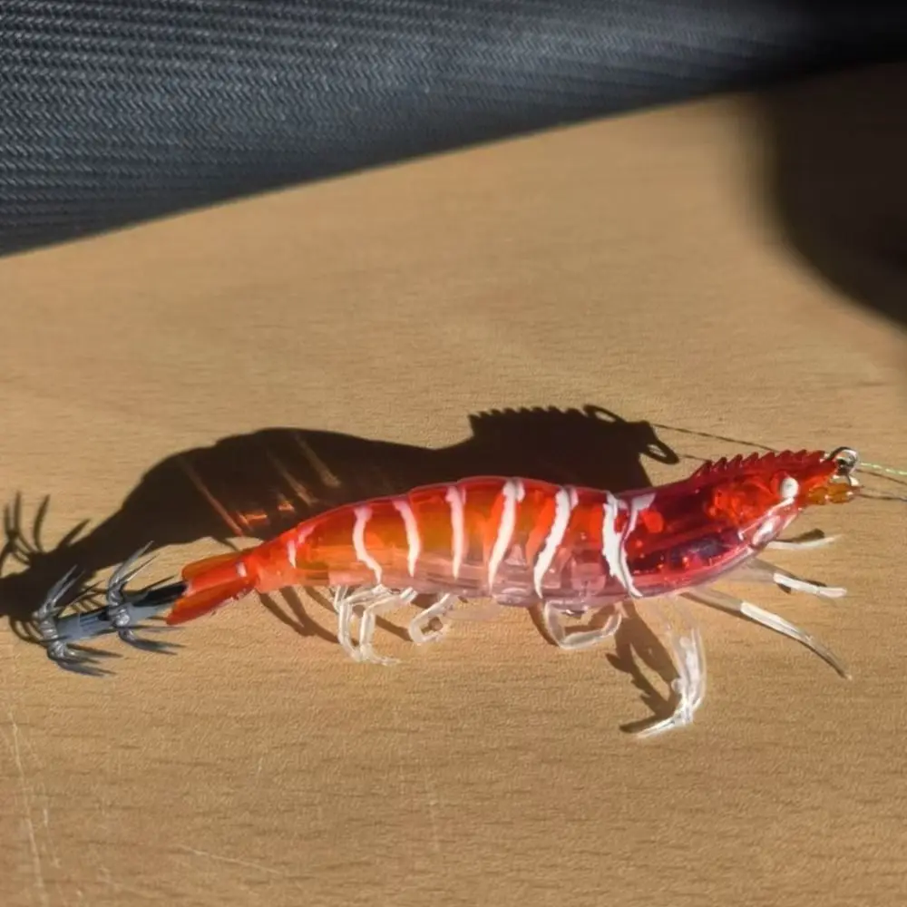 Plantilla de calamar de tamaño 9cm, anzuelo de camarón de 11g de peso, señuelo de hundimiento lento, diseño Egi, forma de sepia, cebo de pulpo, pesca en agua salada - imagen 5