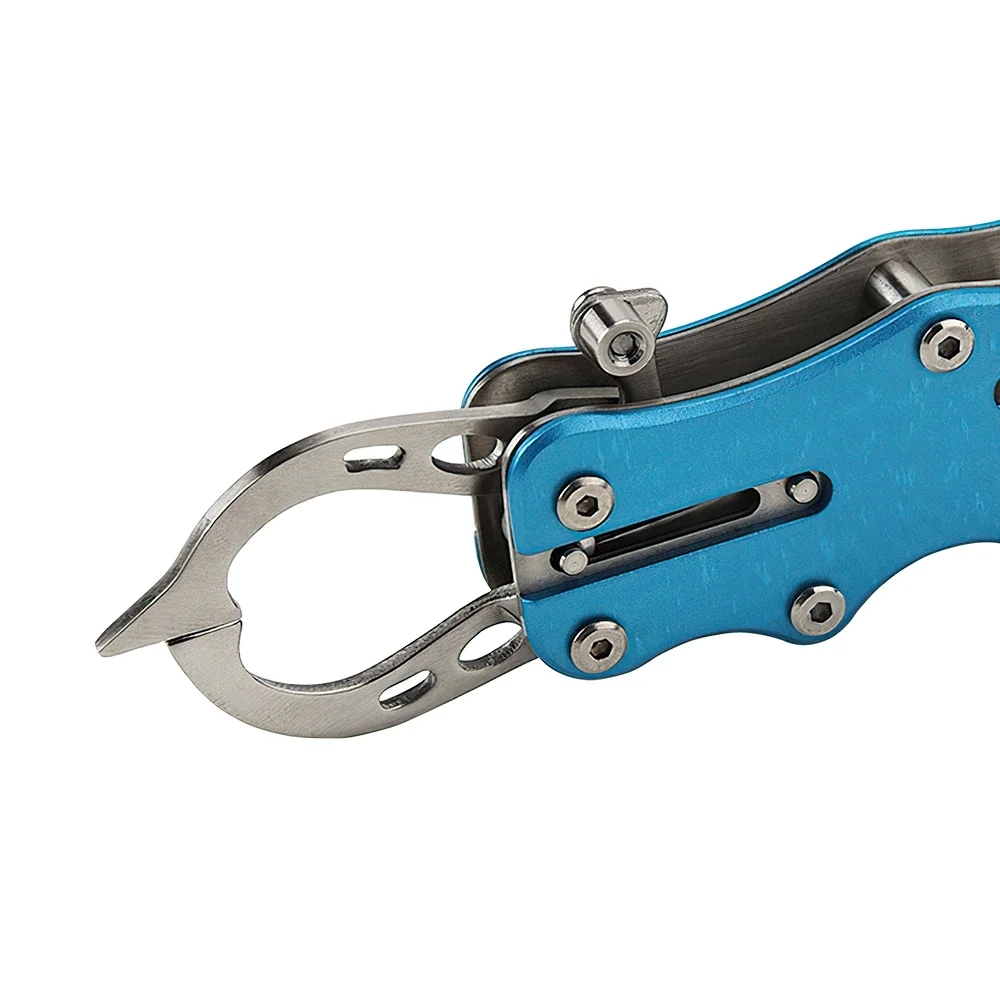 Agarre de mano portátil de acero inoxidable, gancho de agarre de pesca, pinza de labio, gancho de agarre de pescado, herramienta de aparejos de pesca - imagen 4
