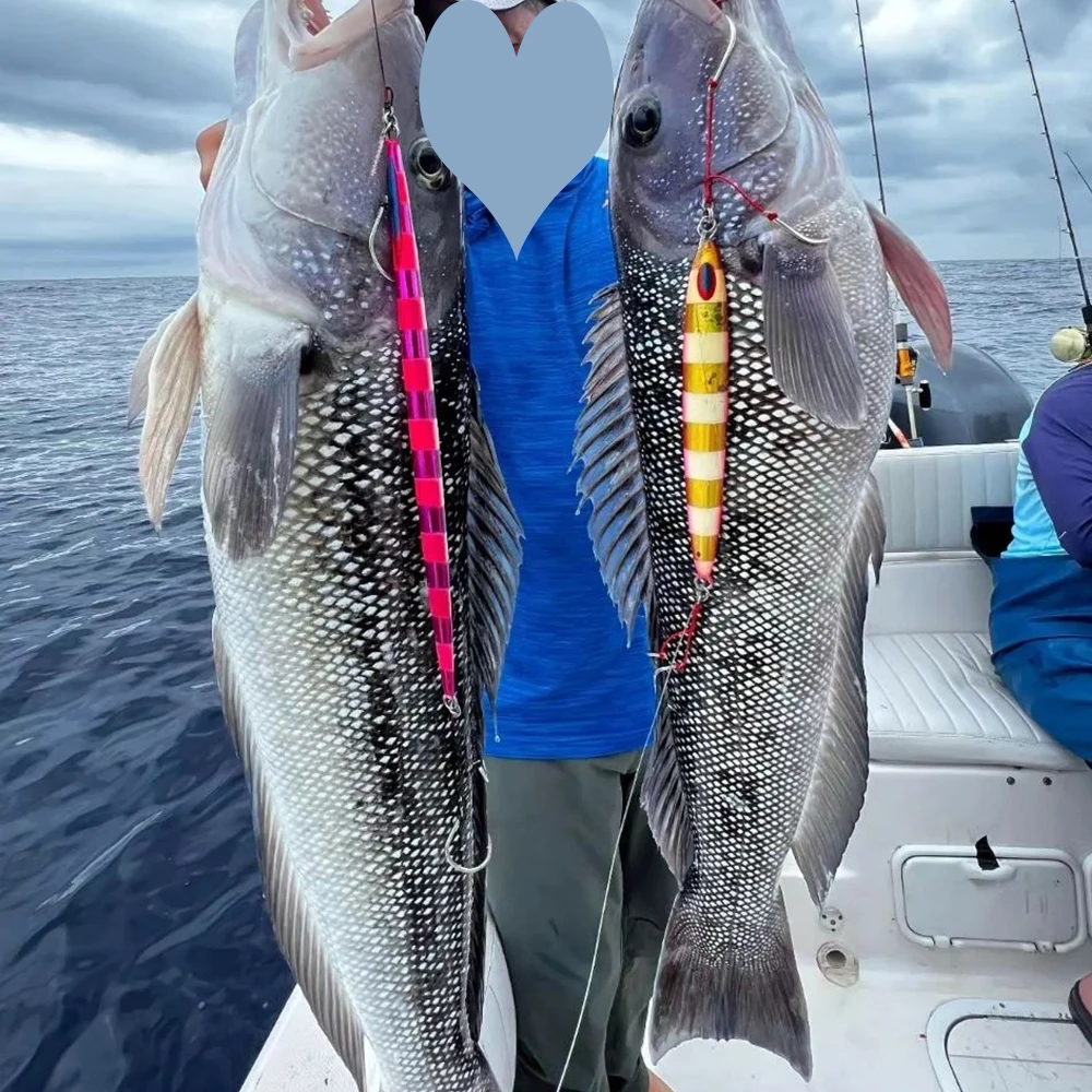 Anzuelo de Metal para pesca en agua salada, señuelo de pesca para curricán de mar profundo, atún Wahoo sardina deslizante, plantilla de velocidad Vertical - imagen 4