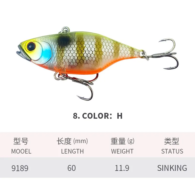 VIB 60mm – Jerkbait de vibración para pesca en mar - imagen 5