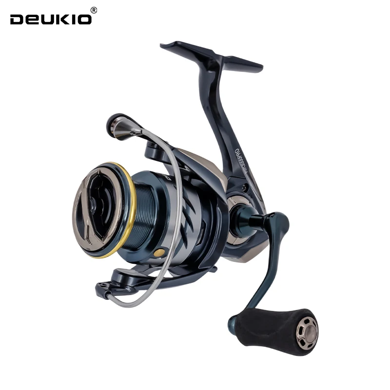Carrete de pesca ultraligero DEUKIO MAX Drag Power 18lbs carrete de aluminio alarma de pescado carrete giratorio de cuerpo principal de fibra de carbono para agua salada - imagen 2