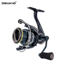 Carrete Spinning Ultraligero Fibra Carbono DEUKIO MAX 18lbs Agua Salada