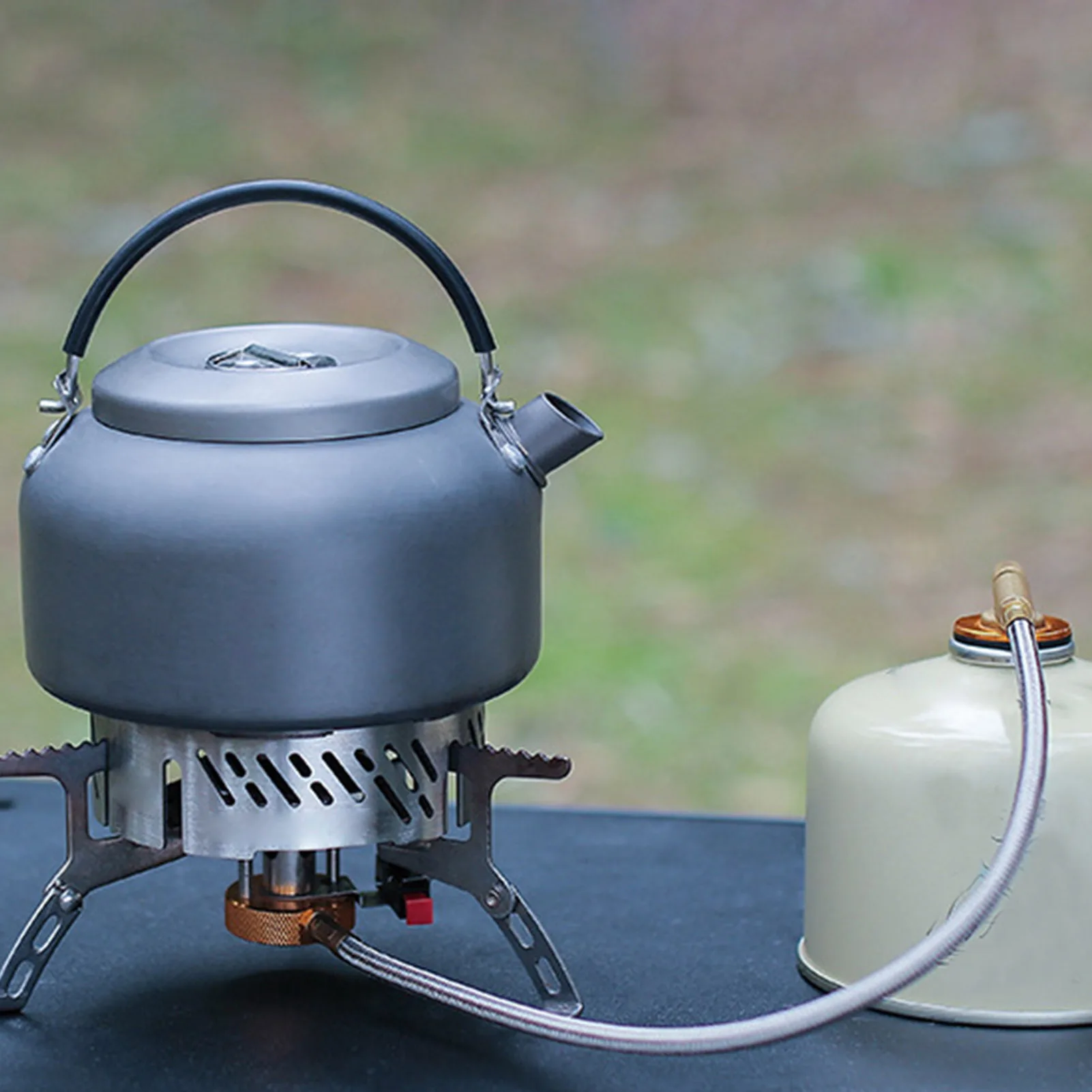 Parabrisas de estufa de Camping de 14CM con bolsa de almacenamiento, utensilios de cocina portátiles, pantalla de viento para quemadores al aire libre - imagen 4