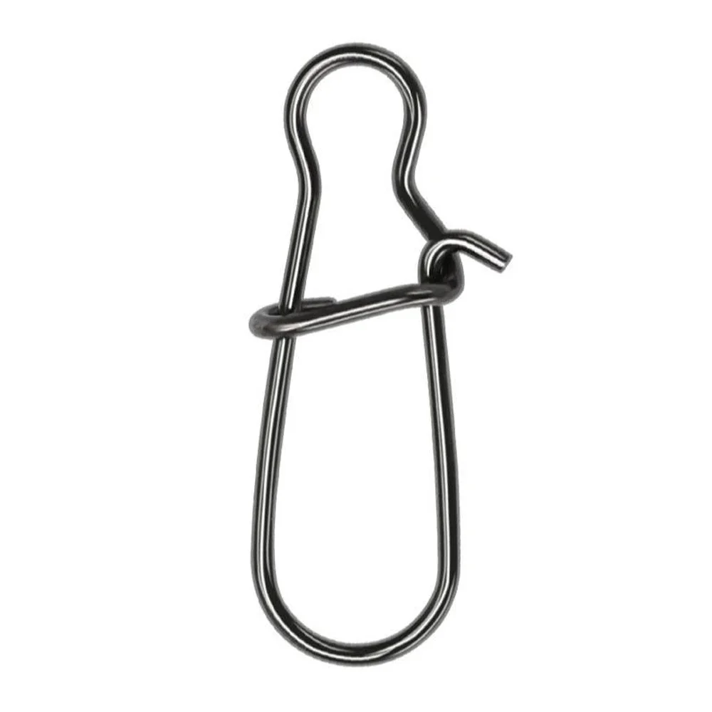 DNDYUJU 150 unids/lote conector de pesca de bloqueo de Clip rápido Pin de seguridad de acero inoxidable herramienta de aparejos de pesca giratorios para señuelos anzuelos - imagen 4