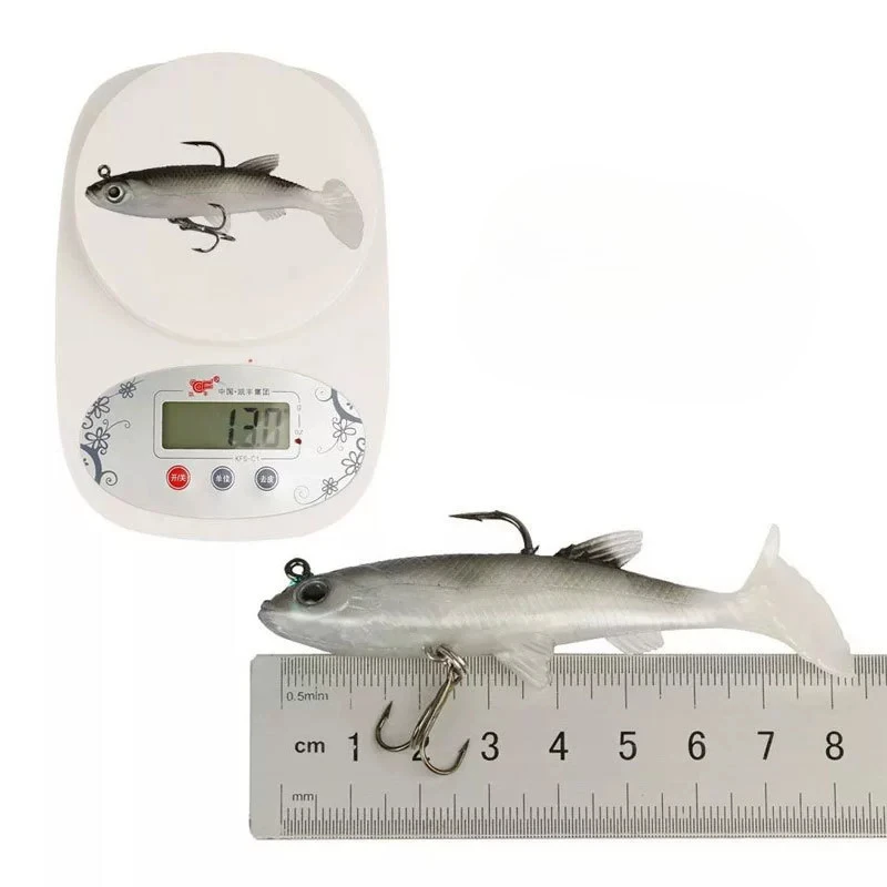 Kit de 5 uds de señuelo de pesca, señuelo suave de 8cm/ 2,8 pulgadas, cebo Artificial, anzuelos de pesca geniales, cebo de pesca, señuelo, señuelos de pesca - imagen 5