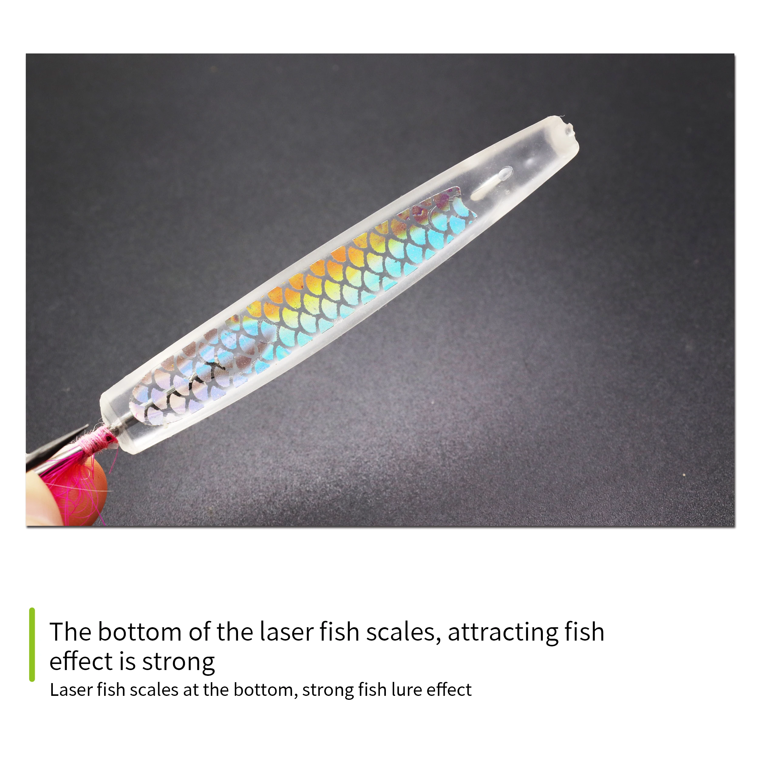 ZYZ-anzuelos de cuerno de arco para pesca en barco, 4/5/6/7CM, plantilla de plumas brillantes, anzuelos a juego, cebo Topwater, aparejos de pesca de mar - imagen 5