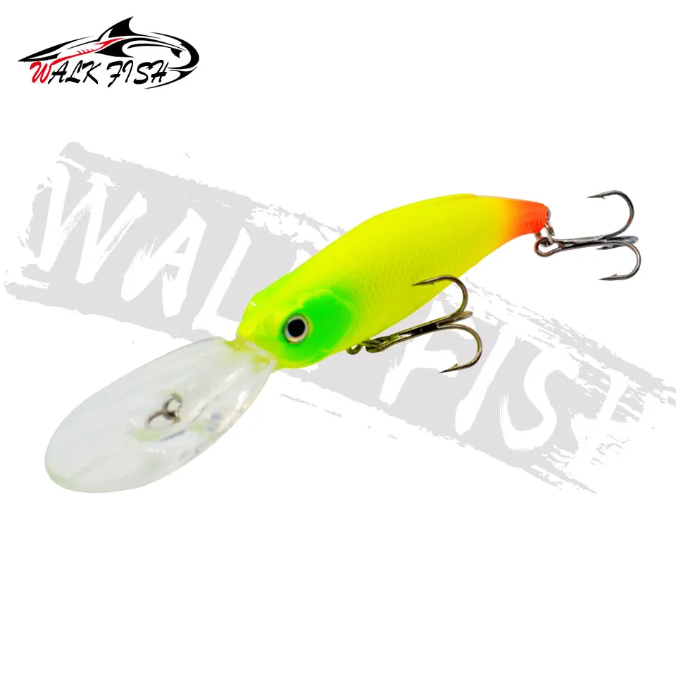 WALK FISH-señuelo de pesca de 1 piezas, cebo Artificial, Wobbler, 115mm, 10g, profundidad de buceo, 2-4m, 3D, 2 ganchos - imagen 4