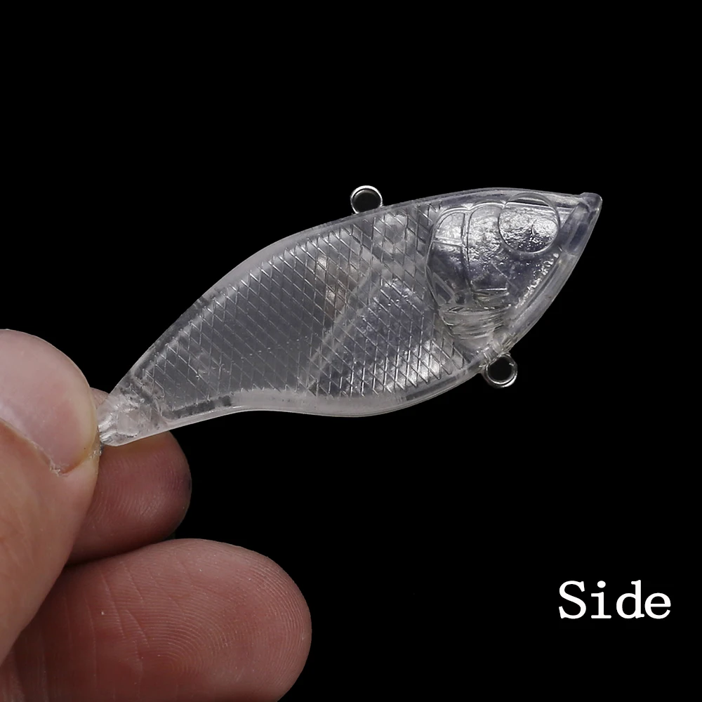 Chan'sHuang-señuelo de pesca Artificial, cebo en blanco sin pintar, 5CM, 13,2G, hundimiento de CrankBait, vibración, hecho a mano, bricolaje, 20 piezas - imagen 4