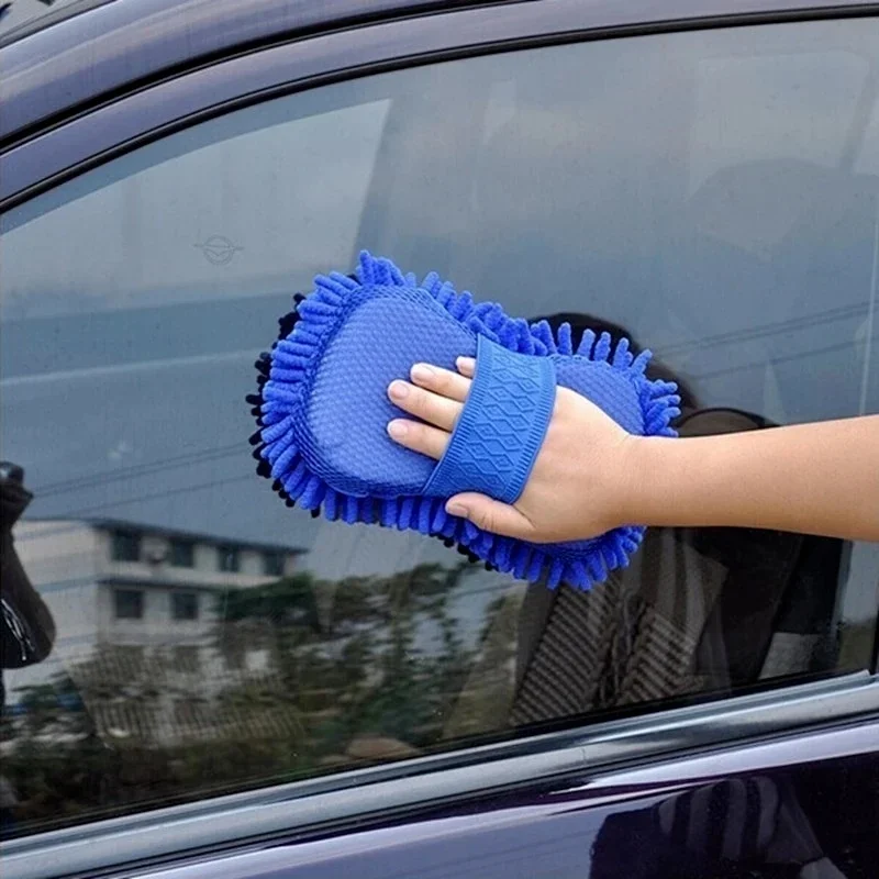 Kit de limpieza para coche – Cepillo microfibra y toalla chenilla - imagen 4